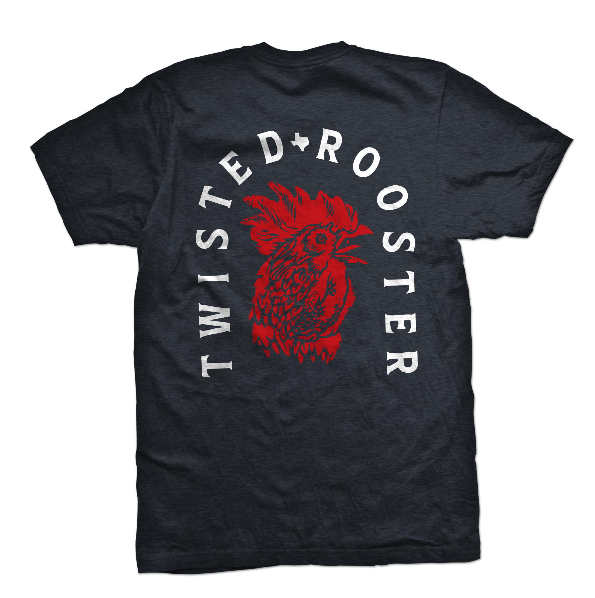Twisted Rooster 50/50 tee Head Honcho, heather navy