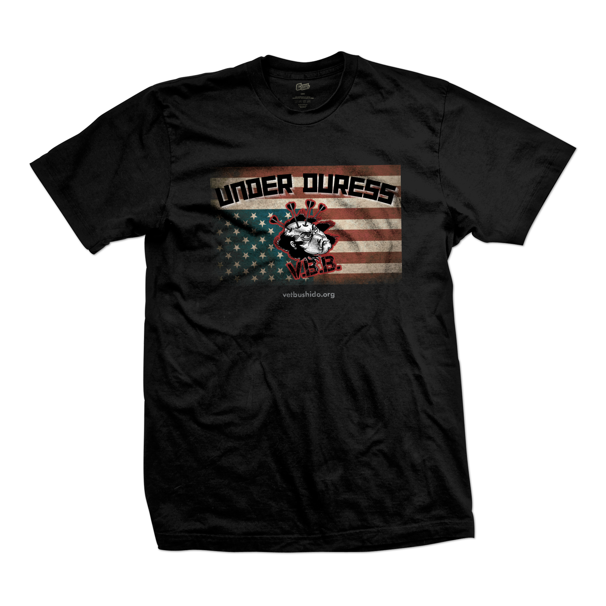 Veteran Bushido Brotherhood tee Distressed Nation, black