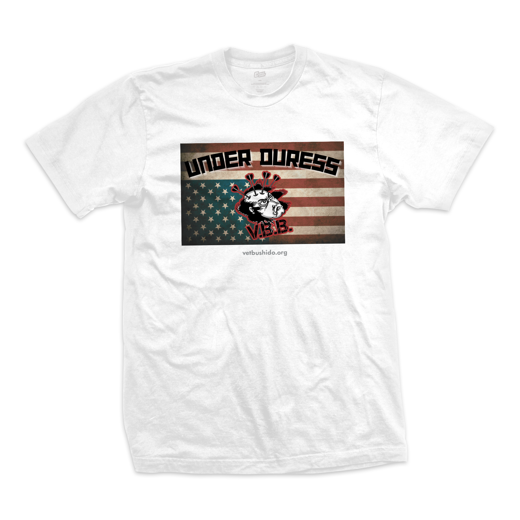 Veteran Bushido Brotherhood tee Distressed Nation, white