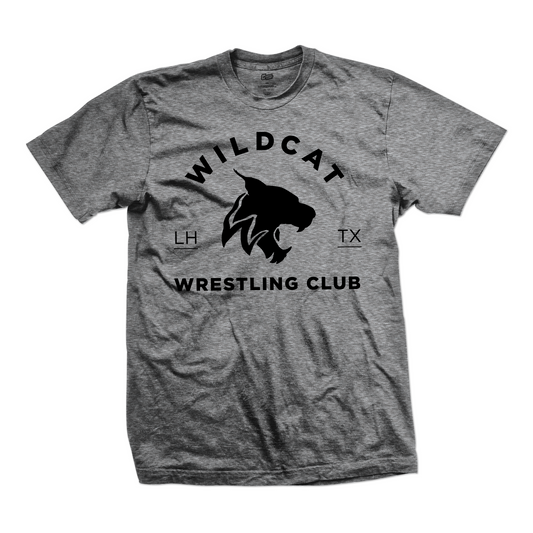 Wildcat Wrestling Club tee Standard Issue, athl. grey