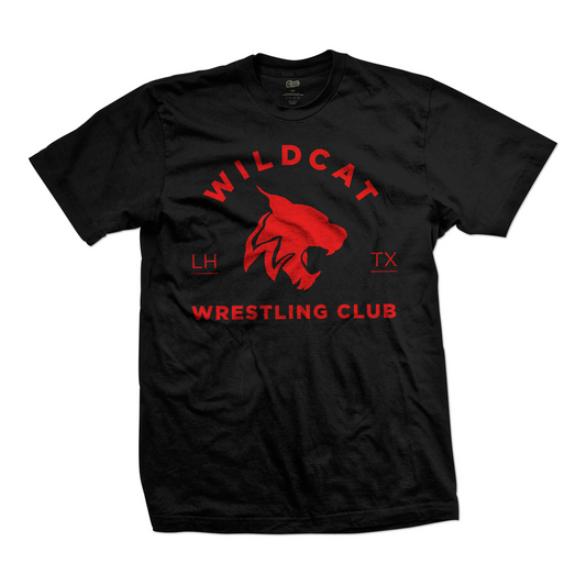 Wildcat Wrestling Club tee Standard Issue, black