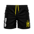 CCFC Pile Drivers men's FC shorts, black/yellow