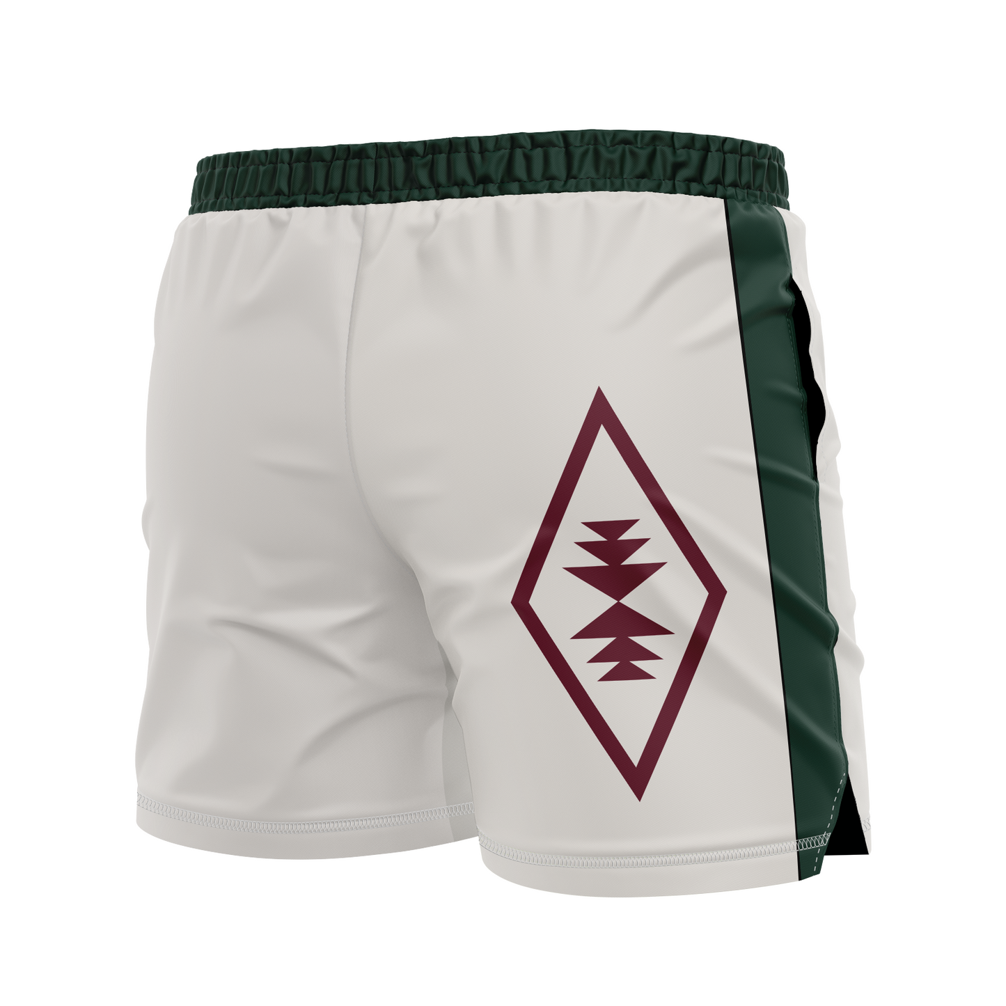 CCFC men's FC shorts Youngbloods, white with green and maroon