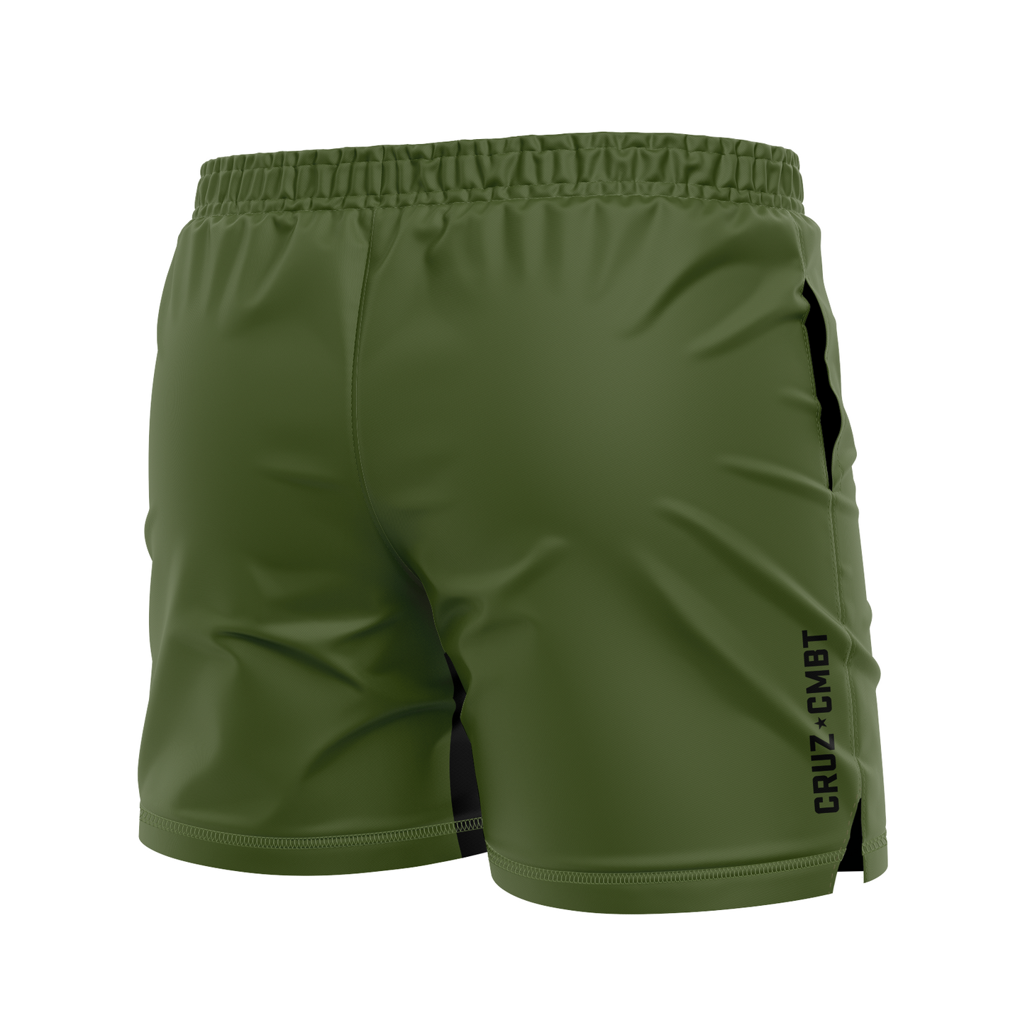 Base Collection men's training shorts, o.d. green
