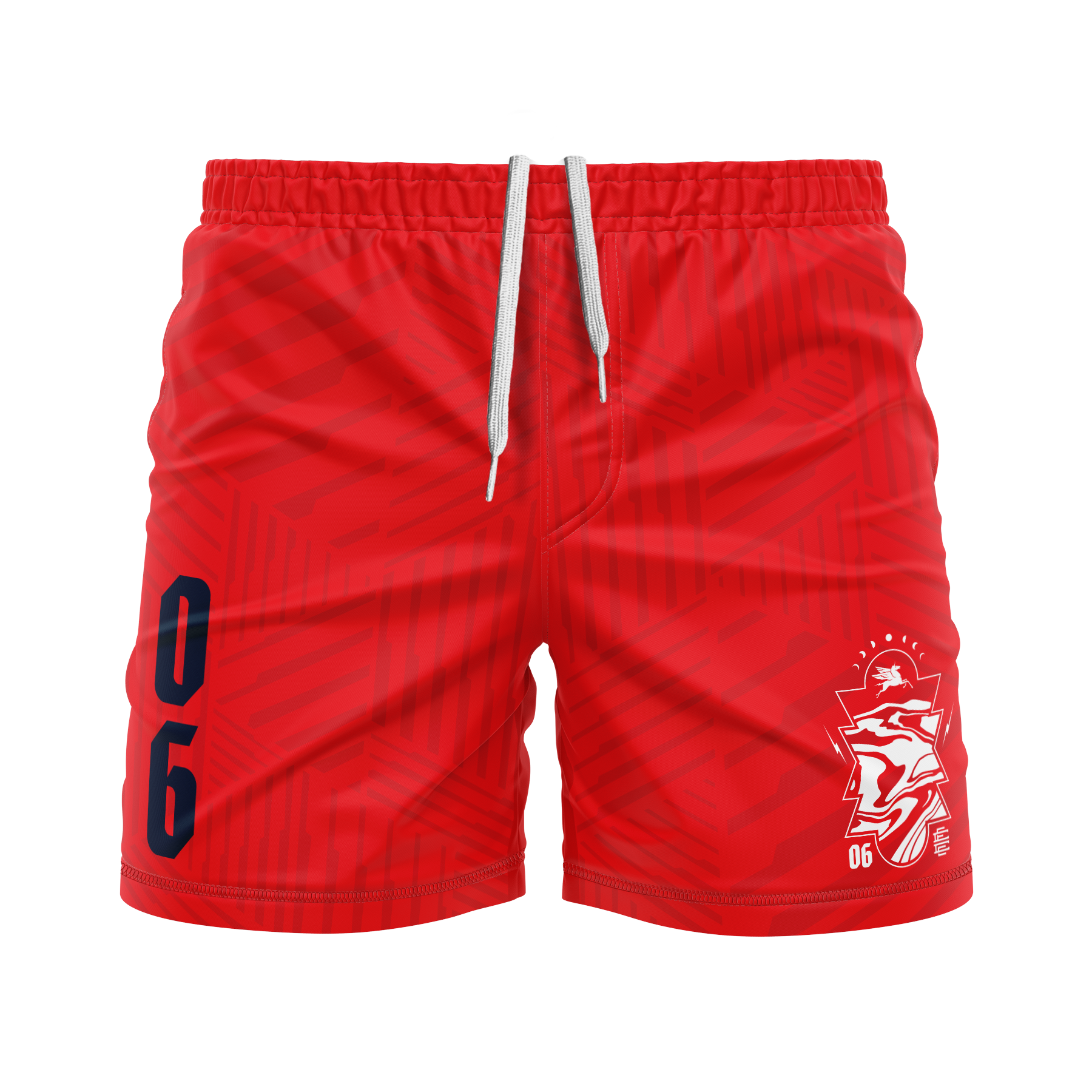 CCFC men's FC shorts Enforcers, red/navy