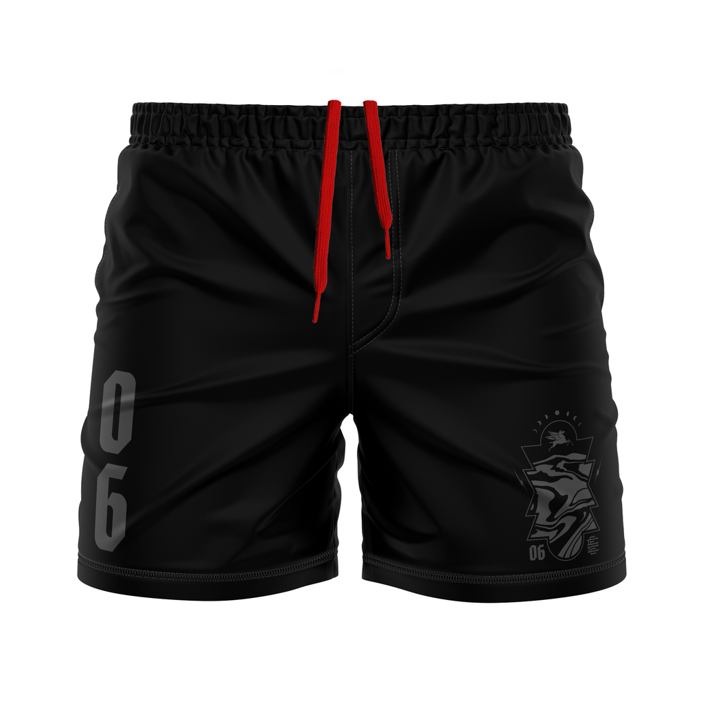 CCFC men's FC shorts Reapers, black/red/orange/purple