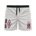 CCFC Youngbloods men's FC shorts, white/green/maroon