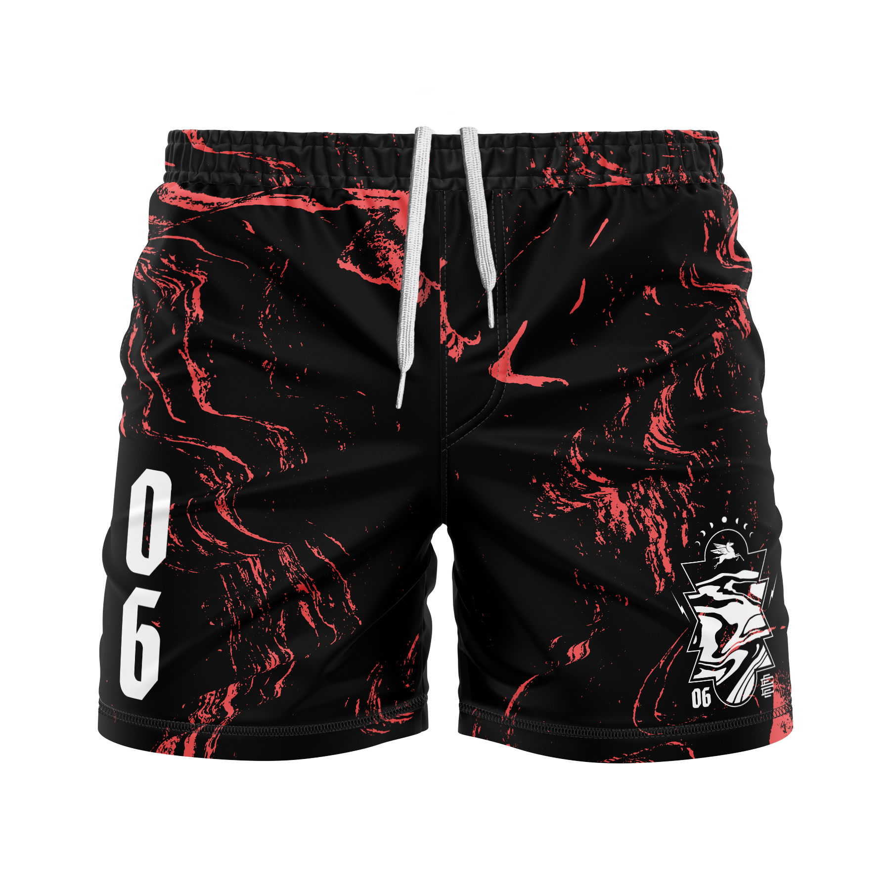 CCFC men's FC shorts Zombie Flamingos, black/pink