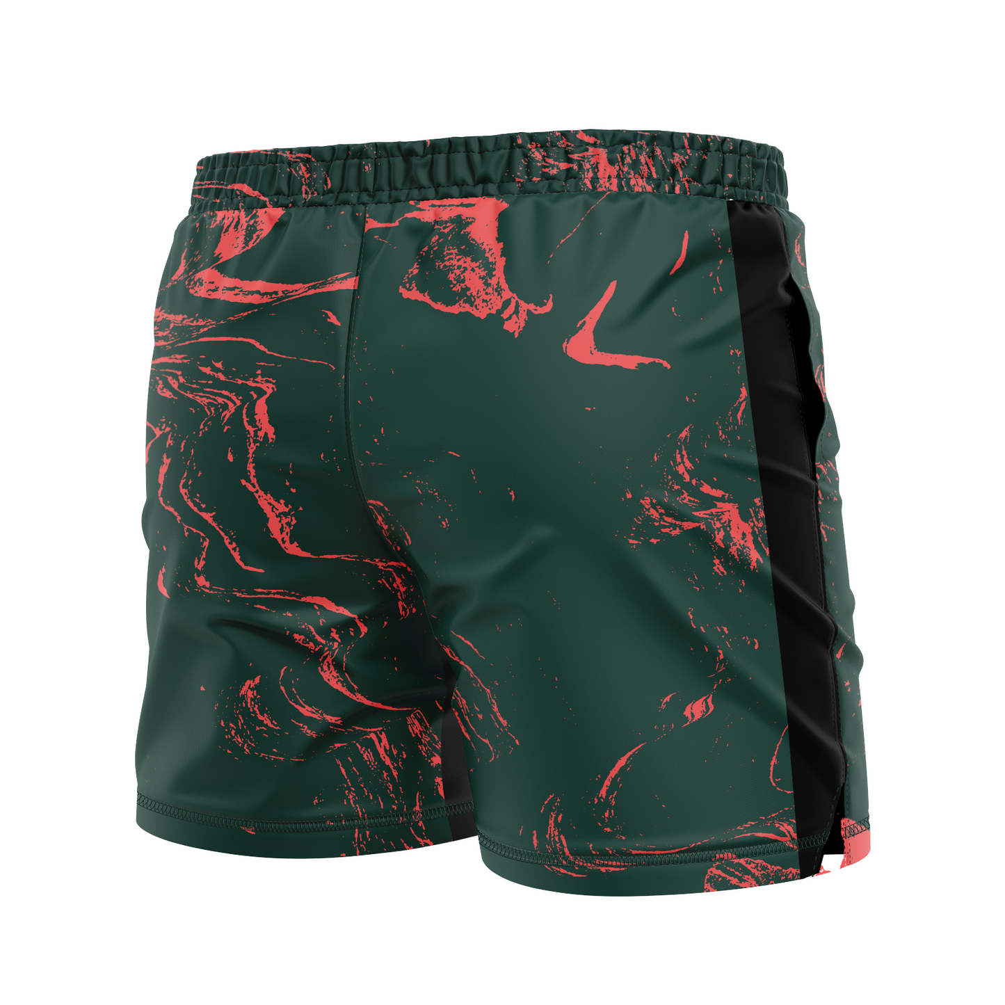 CCFC men's FC shorts Zombie Flamingos, midnight green and pink