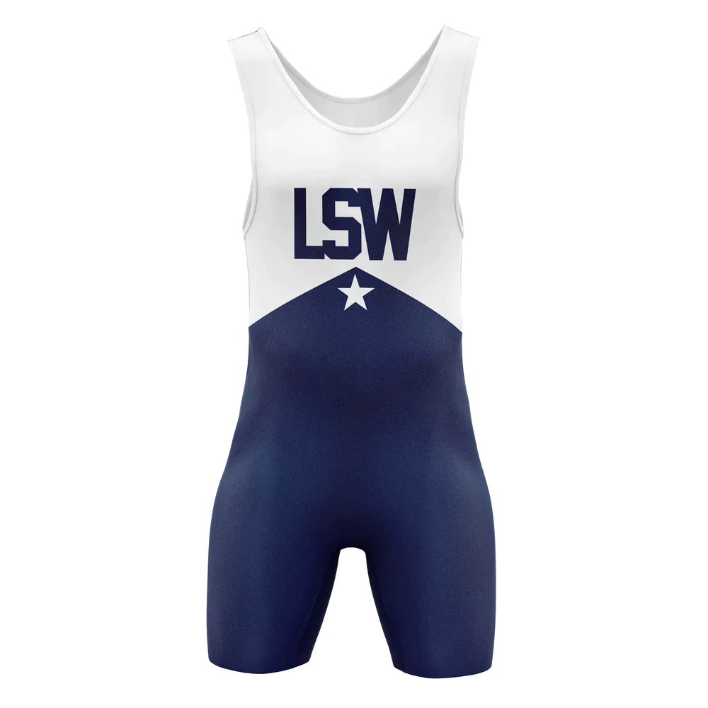 Loftonstyle women's singlet Classic American, white and navy
