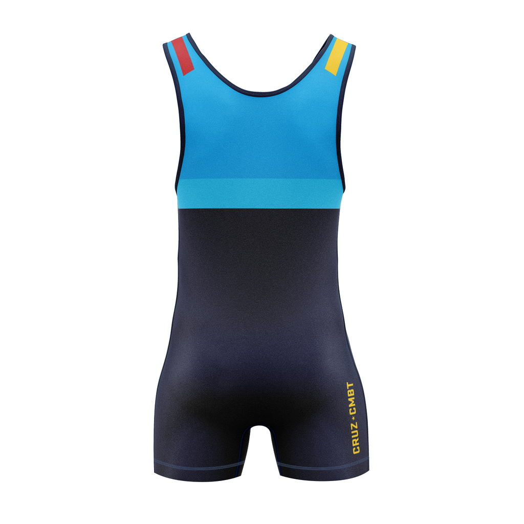 Base Collection Wrestling Singlet, Navy Multi