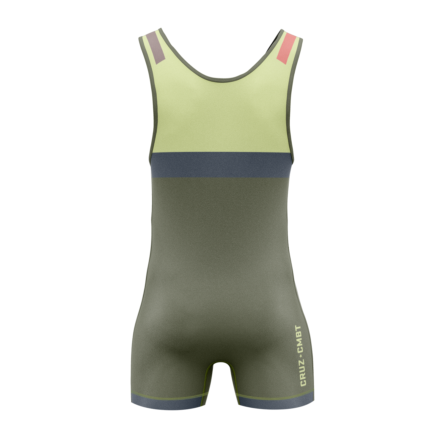 Base Collection Wrestling Singlet, Olive Multi
