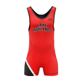 Lake Highlands men's singlet Junior Varsity, red
