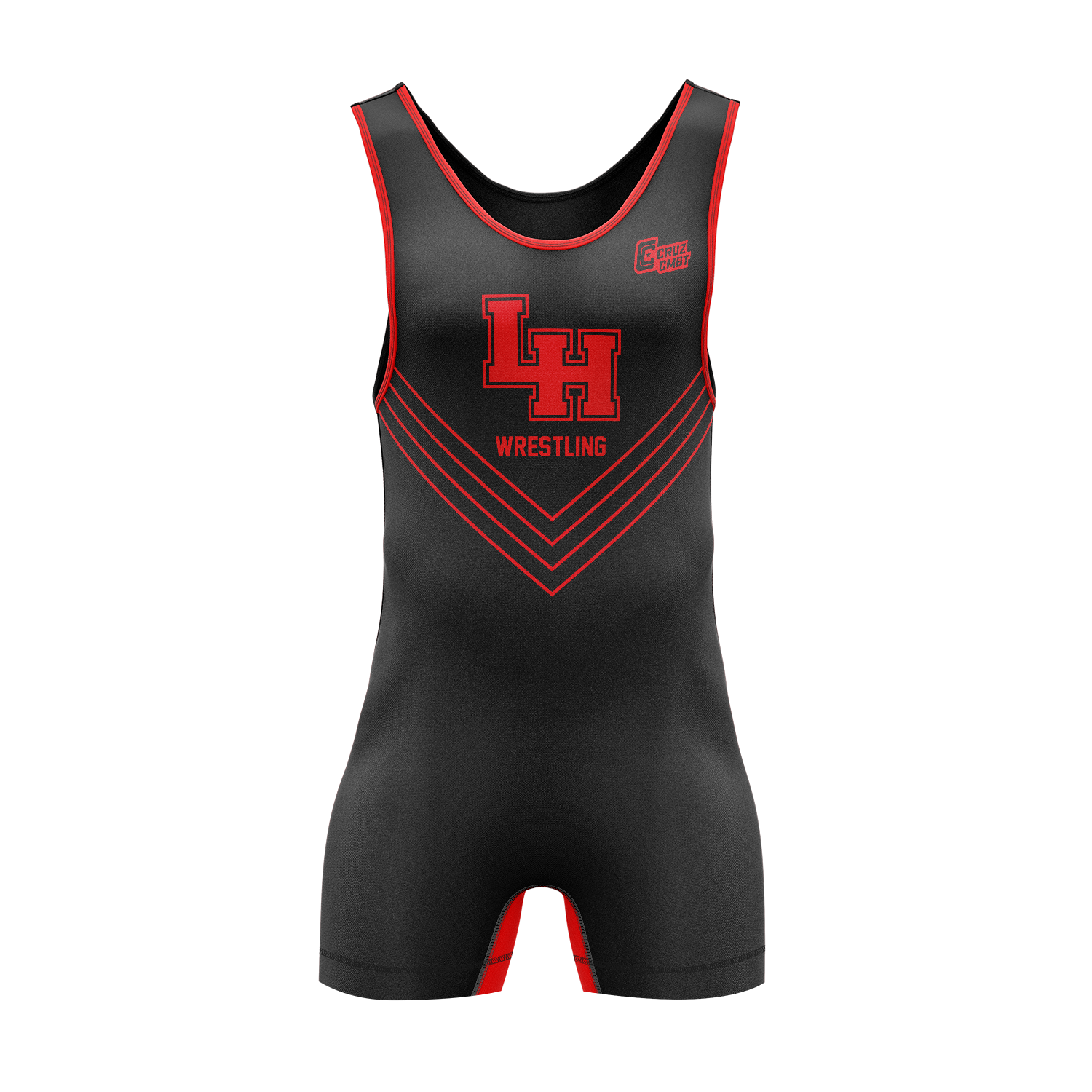 Lake Highlands men's singlet Varsity, black
