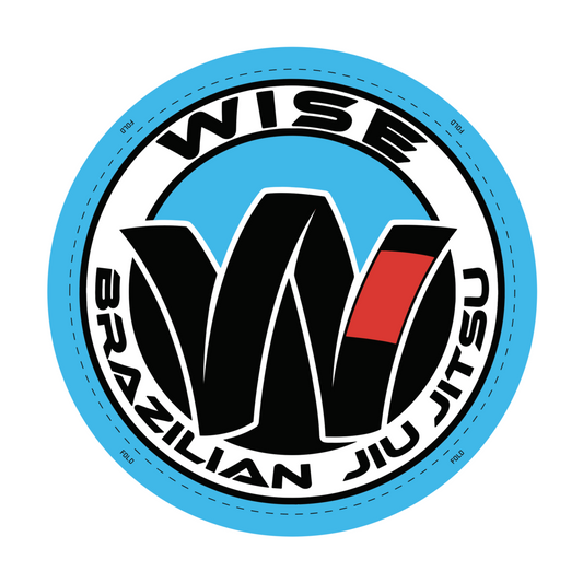 Wise Jiu Jitsu bjj gi patch Standard Issue, blue black and red