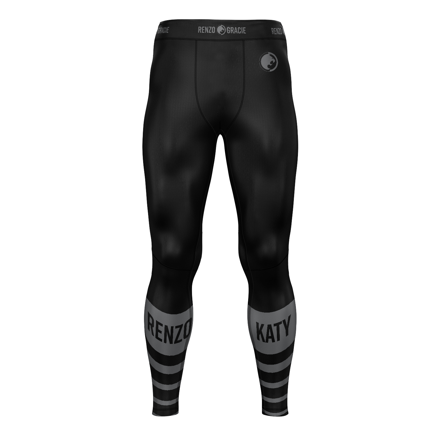 wholesale Renzo Gracie Katy men's grappling tights Standard Issue, black and grey