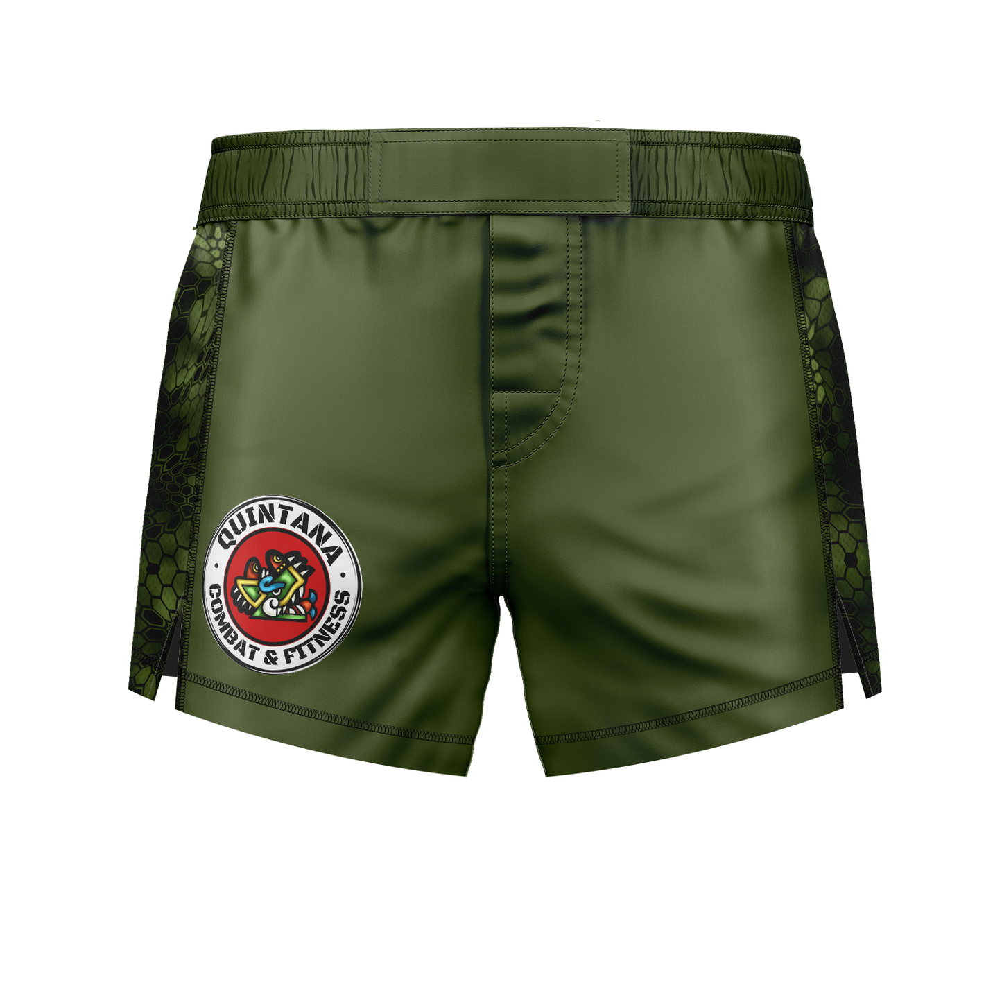 Quintana Combat & Fitness men's fight shorts, od green