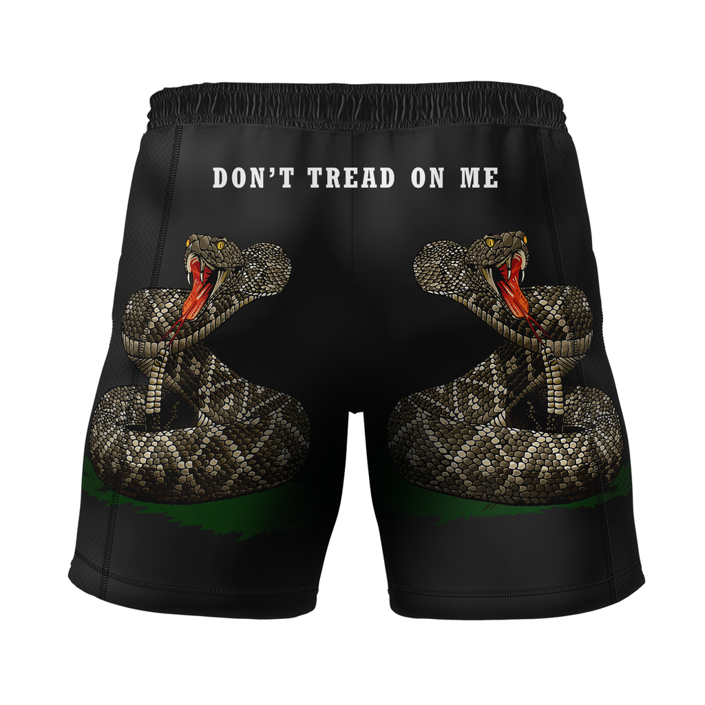 SB Tactical Solutions & Self Defense men's 7" fight shorts Don't Tread On Me, black