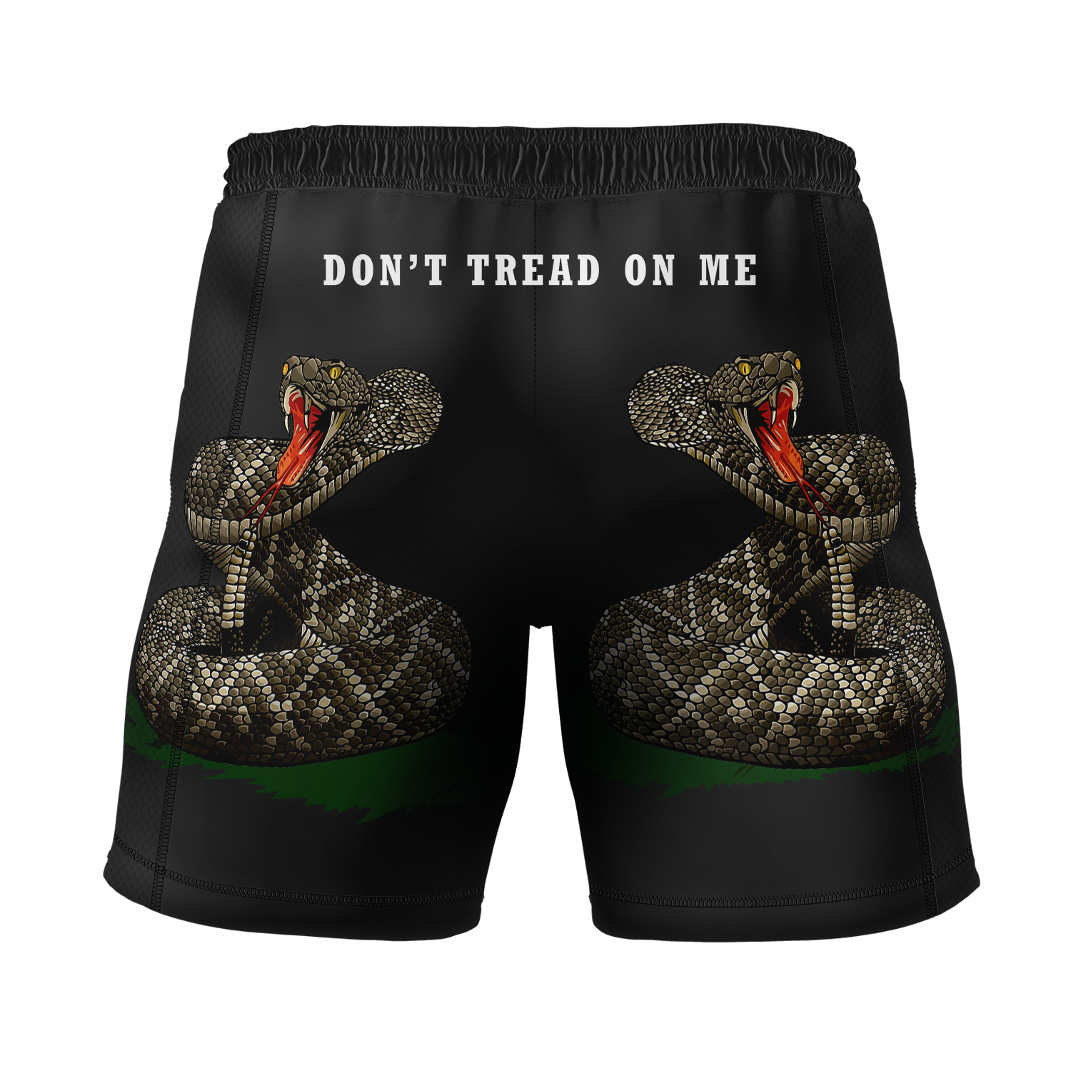 SB Tactical Solutions & Self Defense men's 7" fight shorts Don't Tread On Me, black
