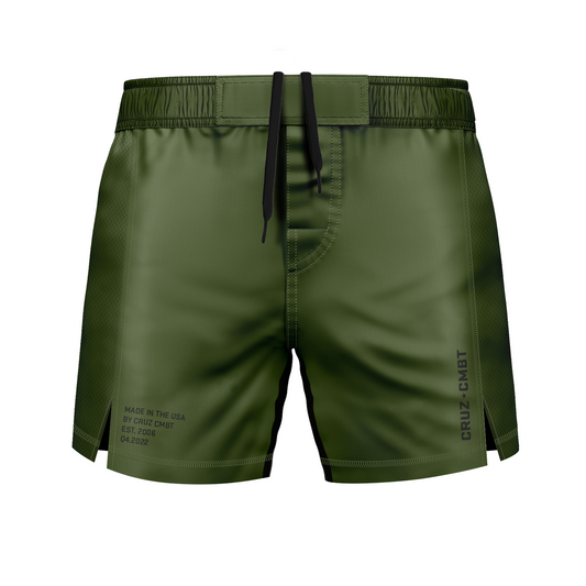 Base Collection men's fight shorts, o.d. green