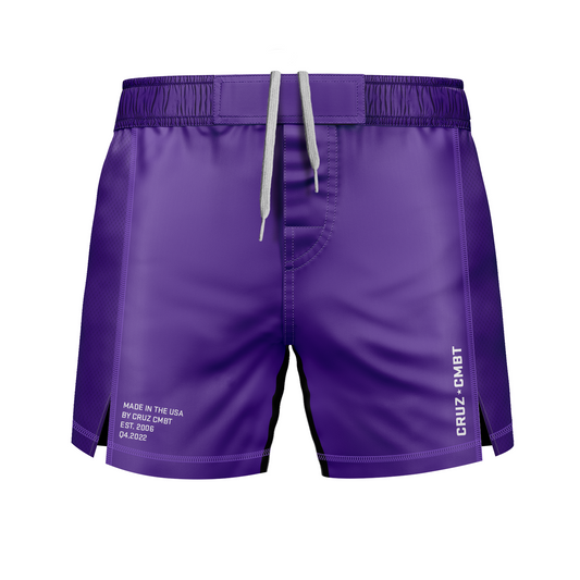 Base Collection men's fight shorts, purple