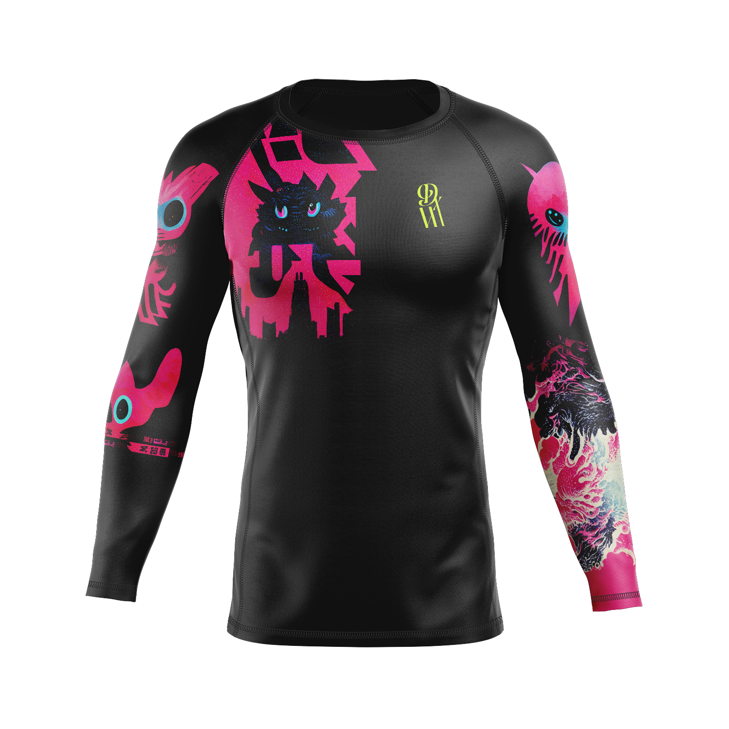 DxW: Kaiju Kush men's rash guard