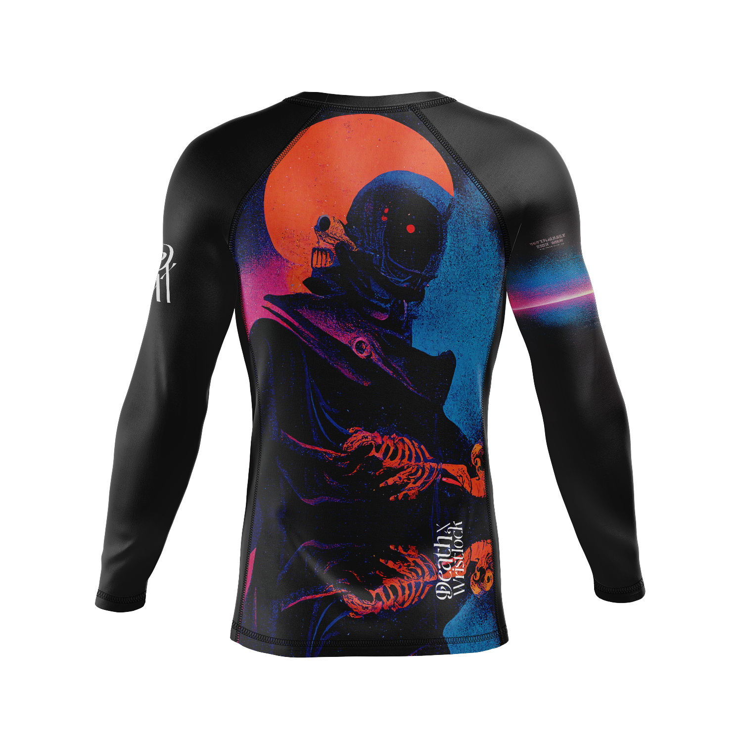 DxW: Space Reaper men's rash guard