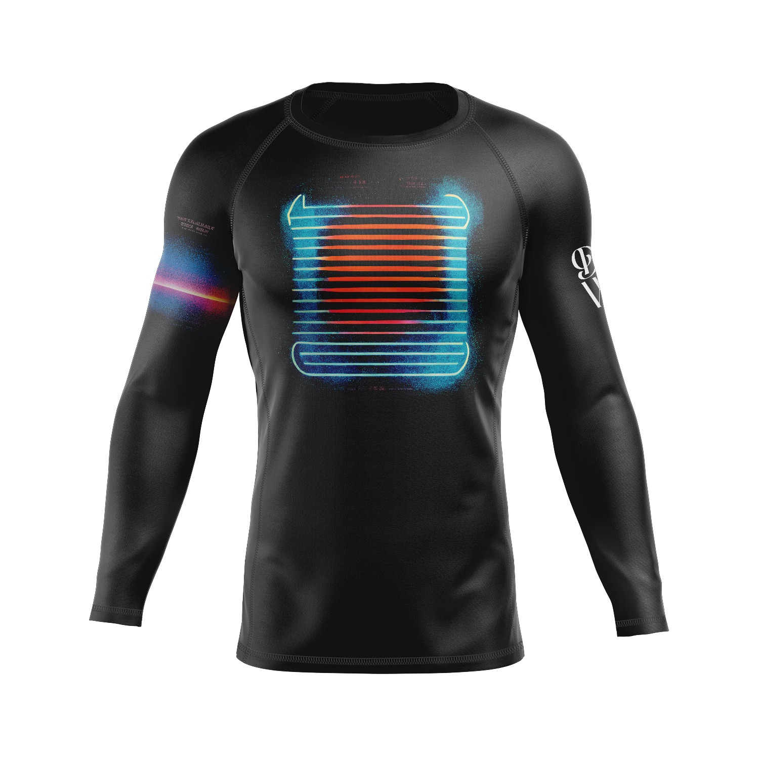 DxW: Space Reaper men's rash guard