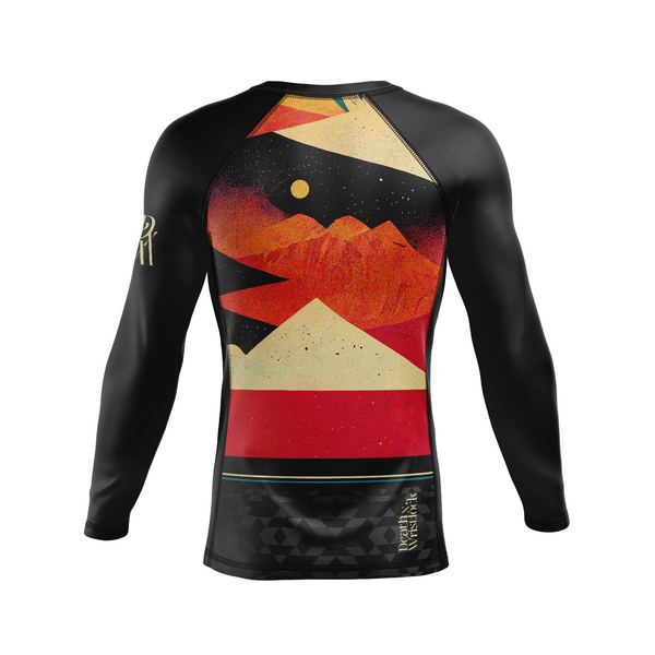 くまたん BACK OPEN RASH GUARD ALL IN ONE Spirit Road Men's Rash Guard (DxW) | Shop Men's BJJ Rash Guards