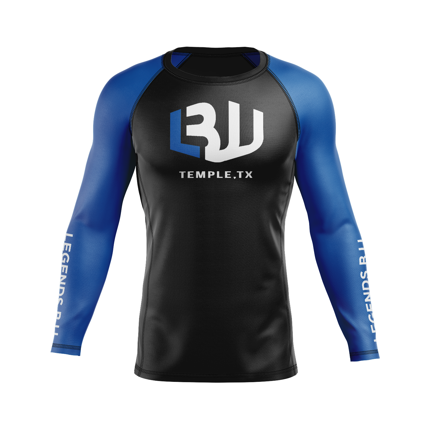 Legends BJJ men's rash guard Ranked, blue