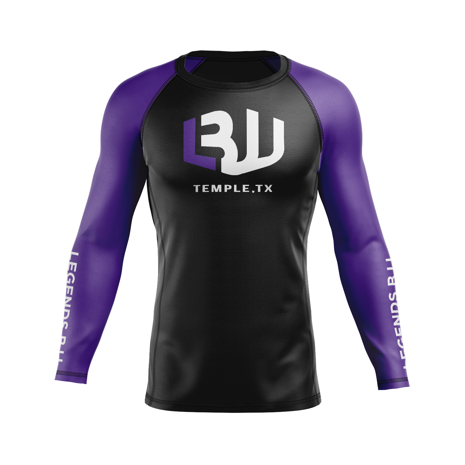 Legends BJJ men's rash guard Ranked, purple