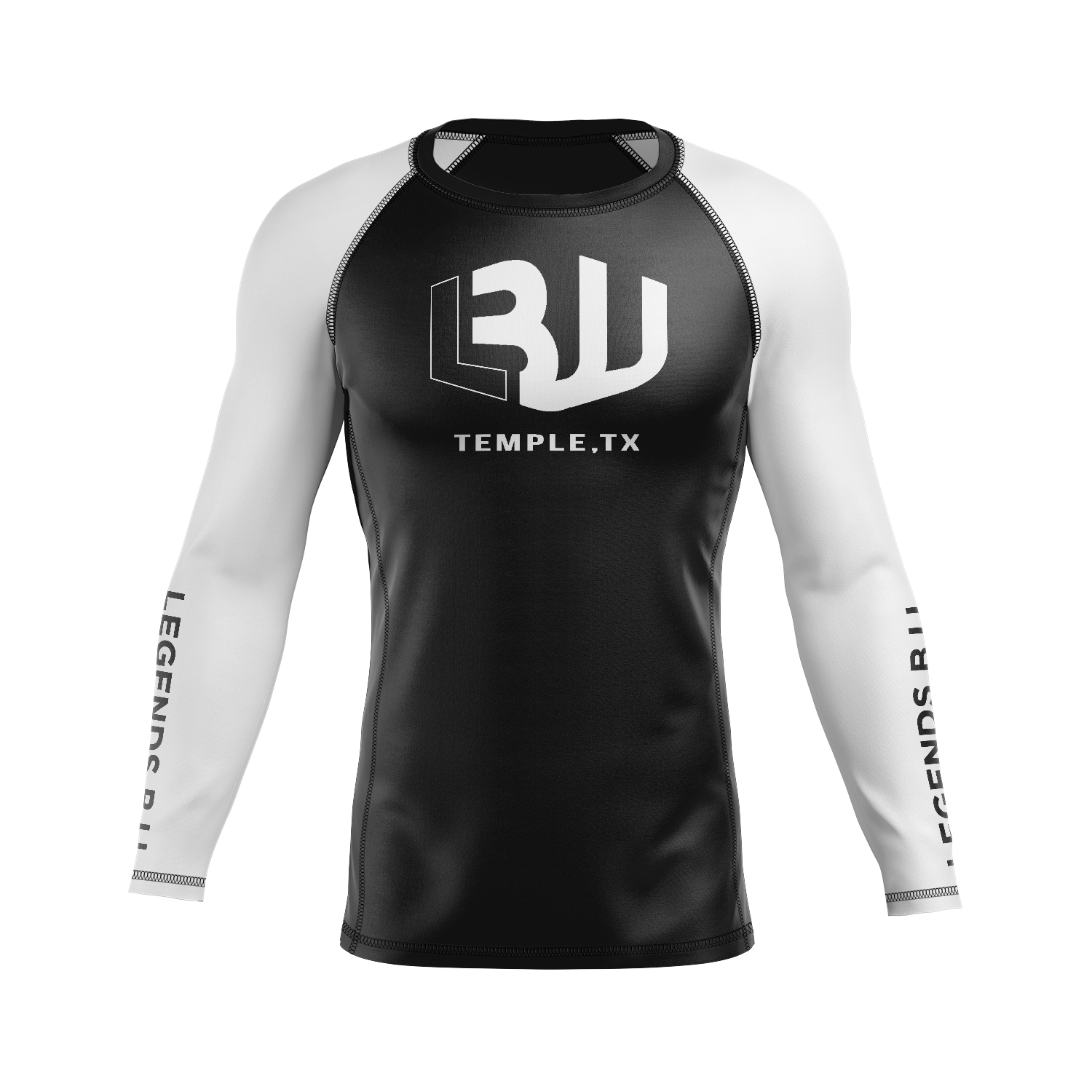 Legends BJJ men's rash guard Ranked, white
