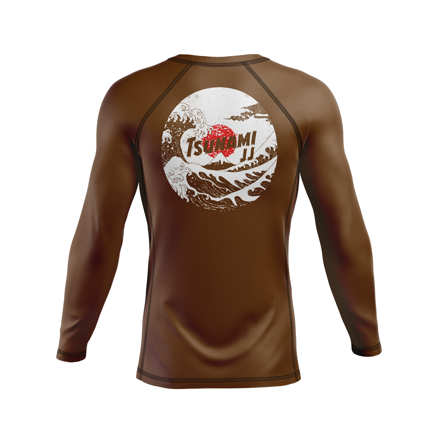 Tsunami JJ men's rash guard Ranked, brown