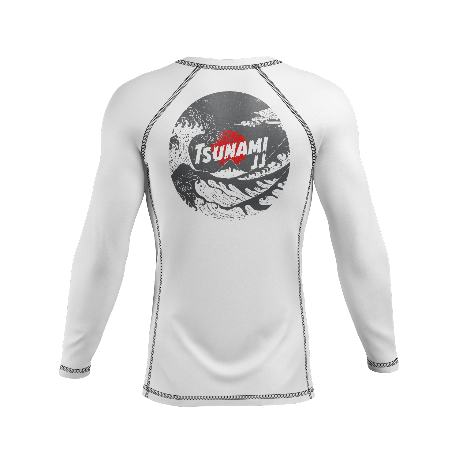 Tsunami JJ men's rash guard Ranked, white