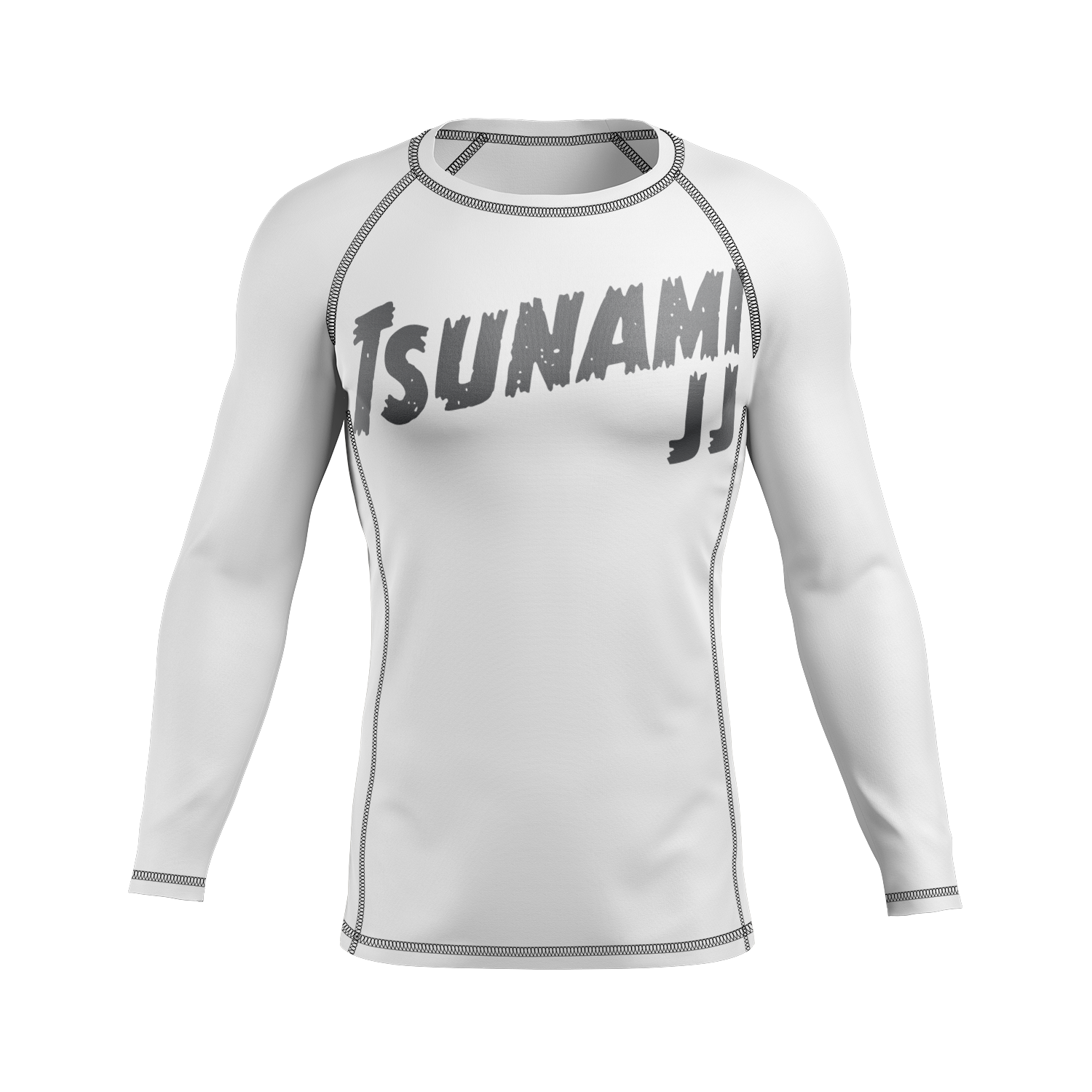 Tsunami JJ men's rash guard Ranked, white