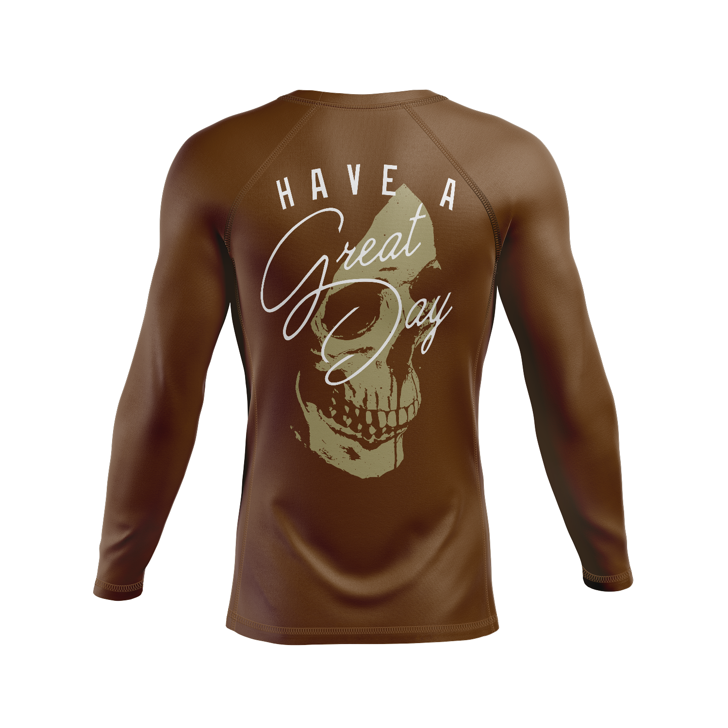Great Day men's rash guard, brown