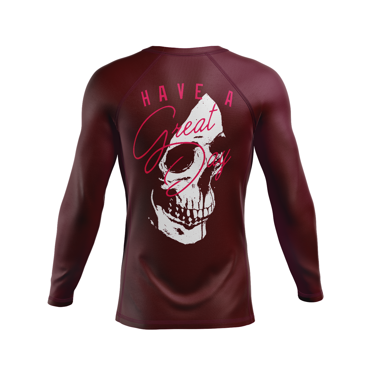 Great Day men's rash guard, maroon