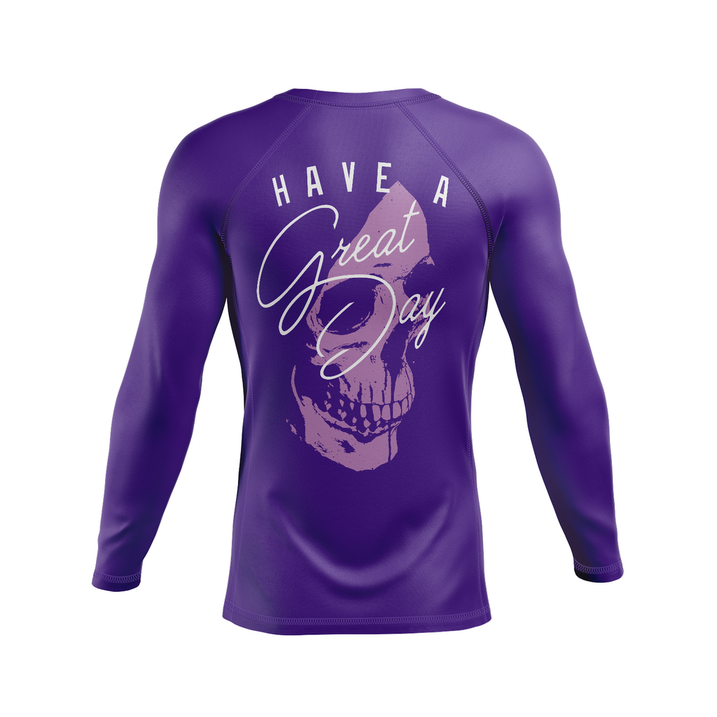 Great Day men's rash guard, purple