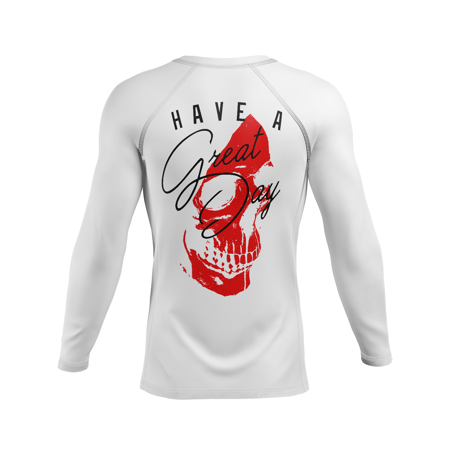 Great Day men's rash guard, white