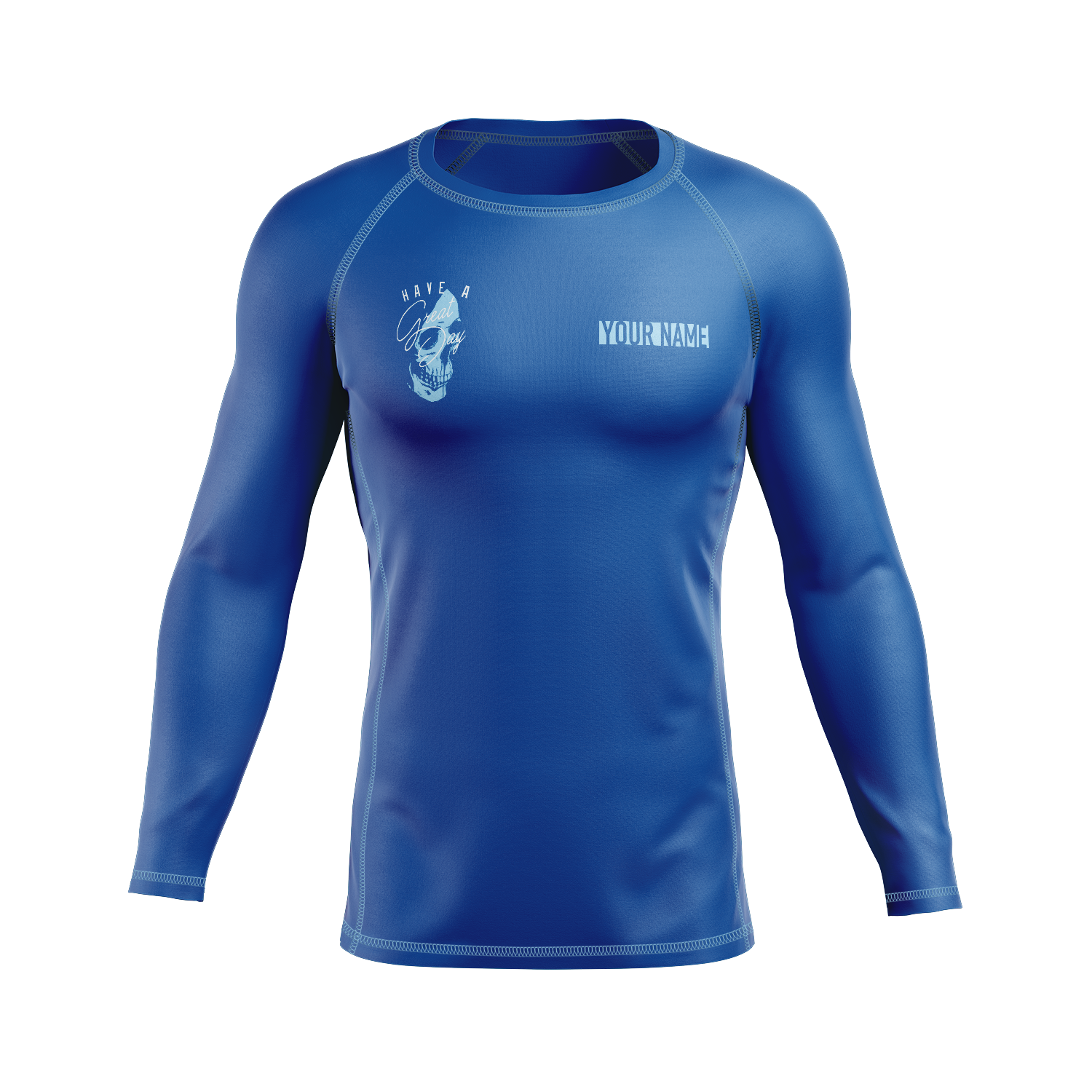 Great Day men's rash guard, blue