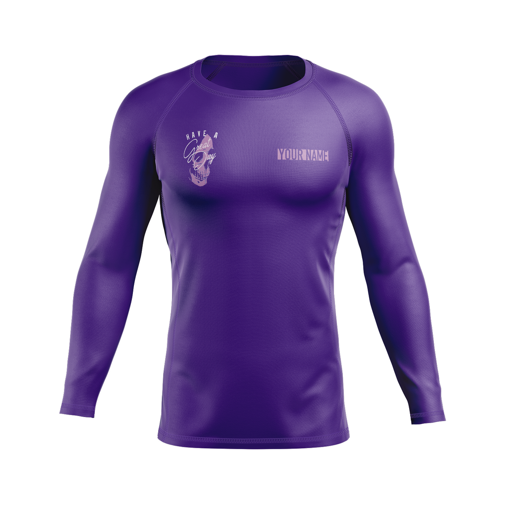 Great Day men's rash guard, purple