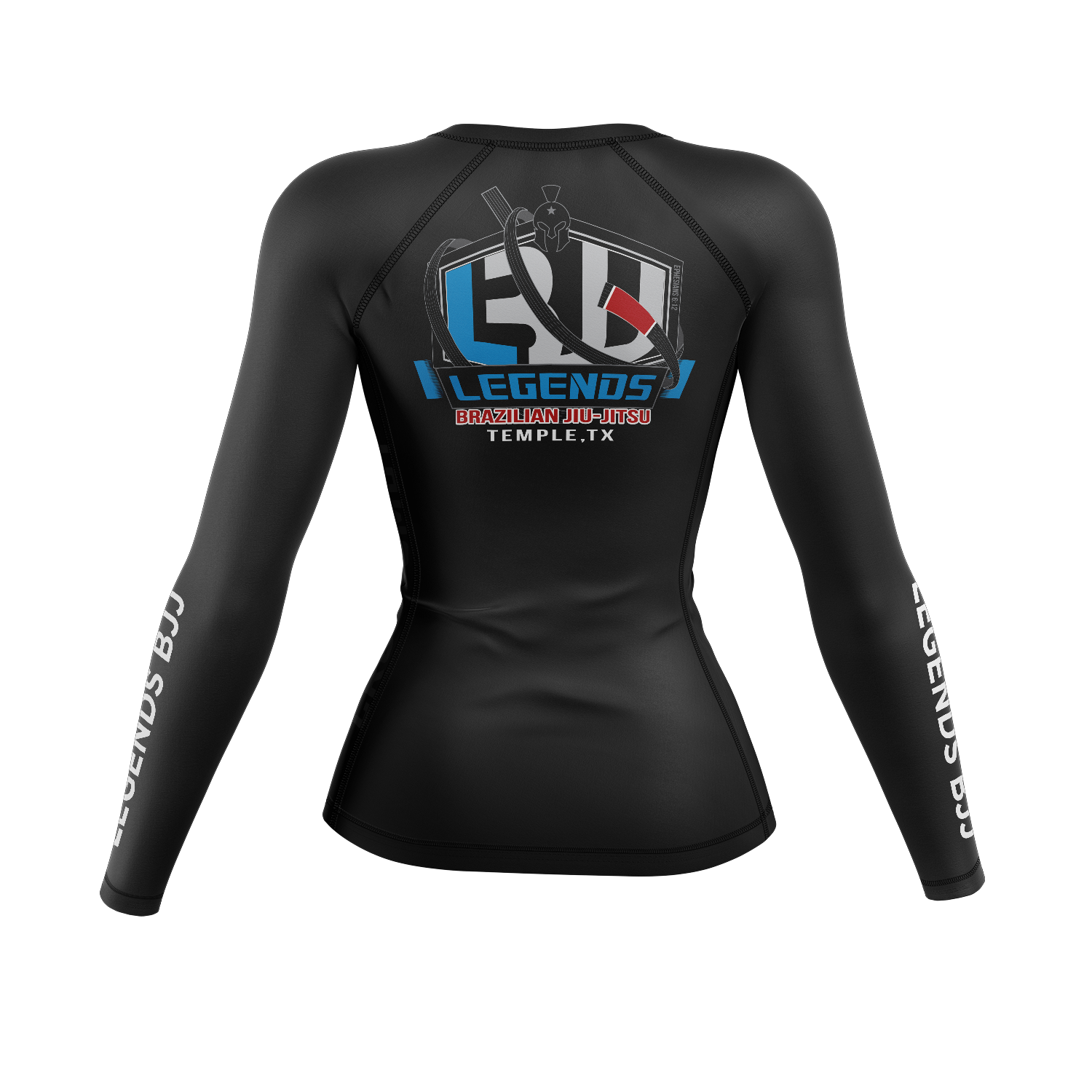 Legends BJJ women's rash guard Standard Issue, black