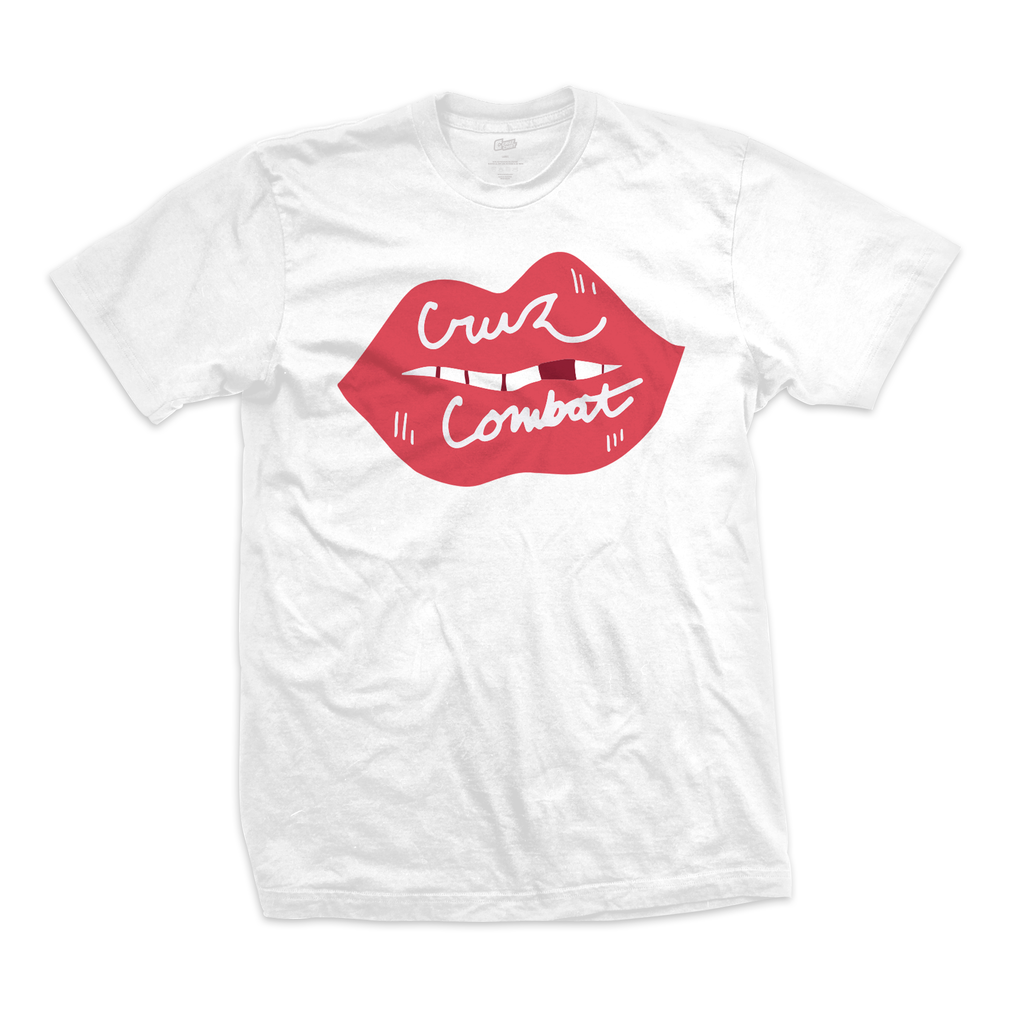 Kiss of Death bamboo tee, white