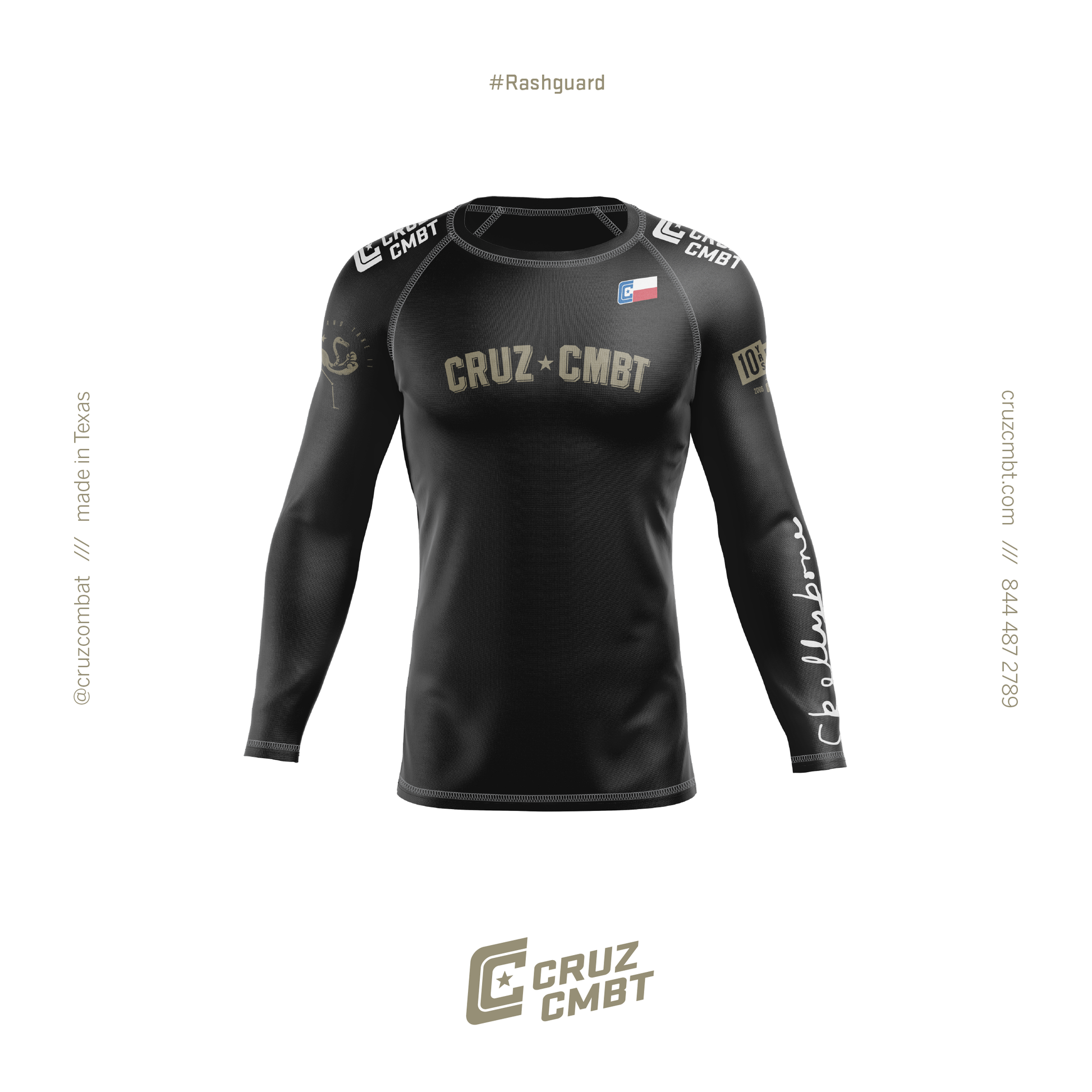 Custom men's rash guard – CRUZ CMBT
